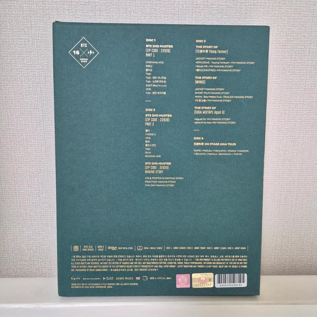 BTS Bangtan Boys 2016 Memories Transfer Б/У