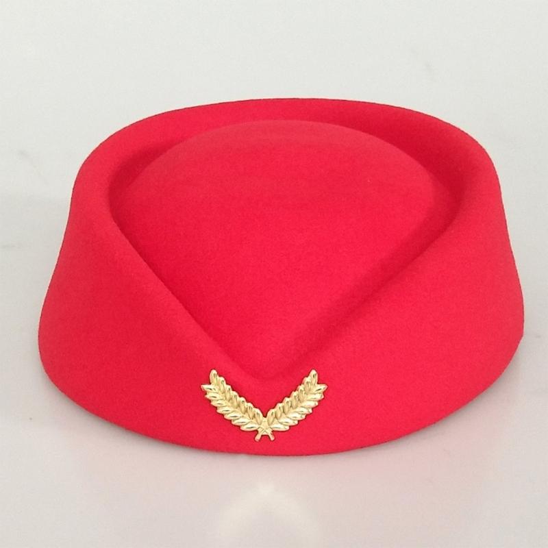 Шляпа стюардессы Костюм для косплея стюардессы Бортпроводницы Прямая трансляция Сценическое выступление Здание Собственность