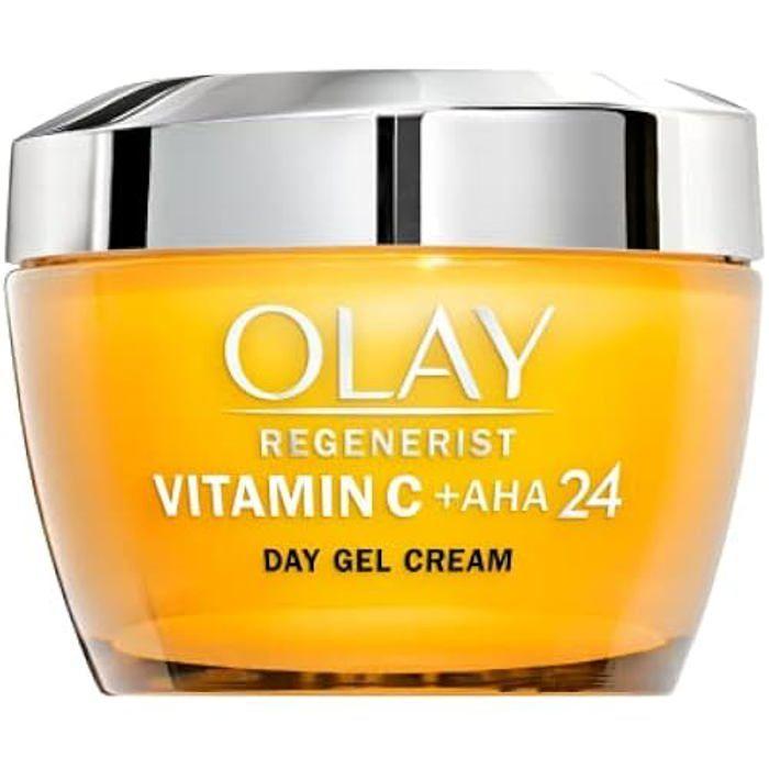 Olay Гель-крем против пятен с витамином C + AHA24, с витамином C, AHA и ниацинамидом для сияющего и ровного тона кожи, 50 мл