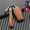 Zinc Alloy Leather Car Key Cover Shell For Changan CS35PLUS CS55PLUS CS75PLUS 2019 keyProtective Case Accessories Keychain