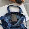 Джинсовая сумка через плечо Женская большая вместительная сумка-мессенджер Студенческая сумка через плечо