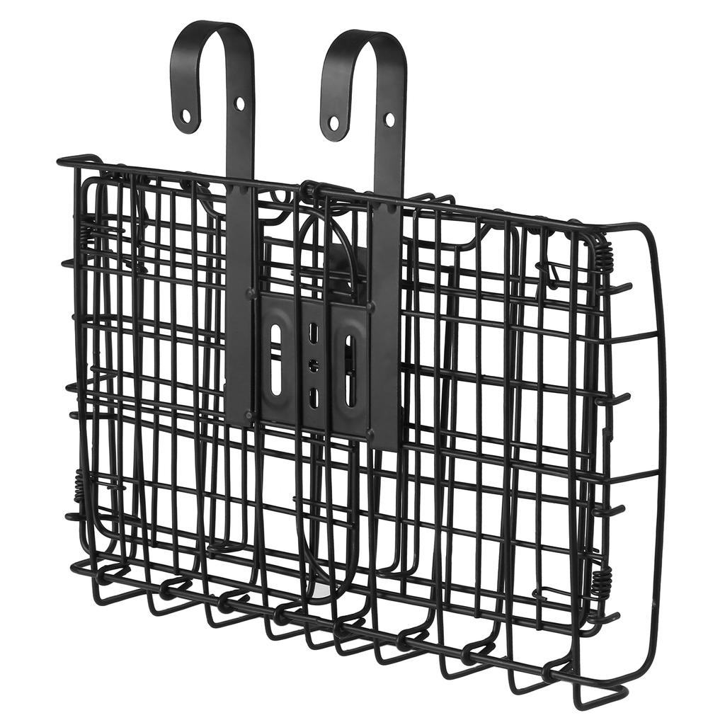 Складная велосипедная корзина Съемная корзина из стальной проволоки на руль велосипеда Передняя корзина Велосипедная задняя багажная корзина Подвесная корзина Велосипедный груз