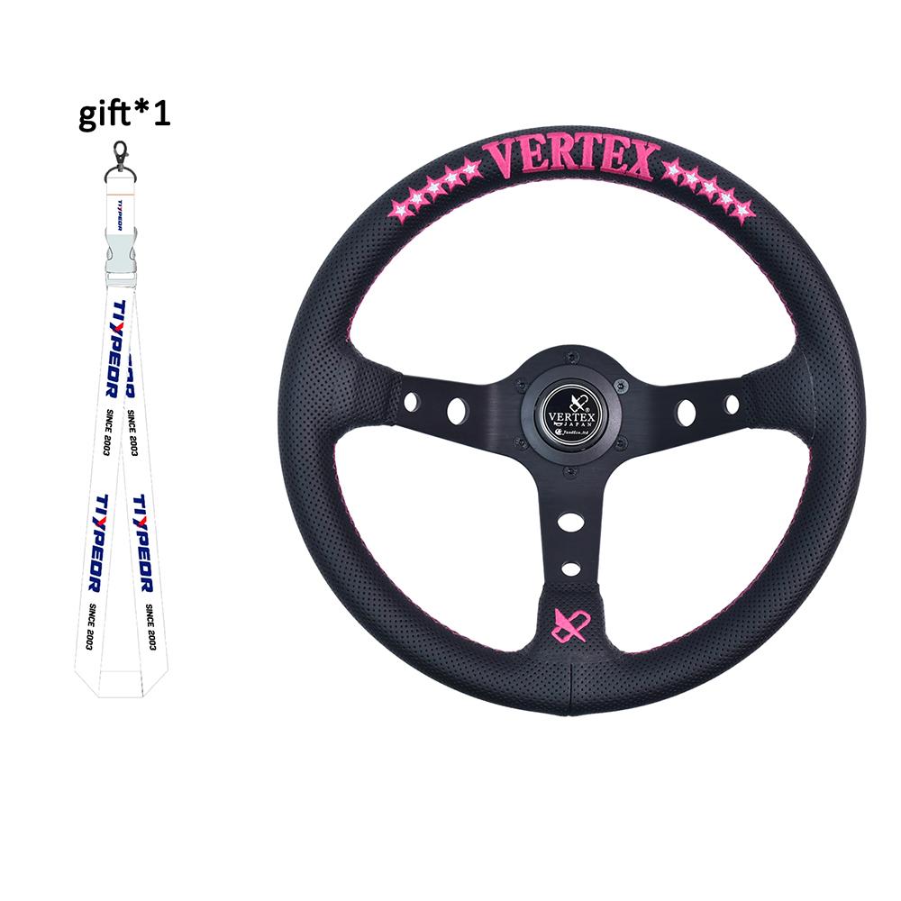 Vertex 320MM Спортивный руль со звездной вышивкой, золотая проводка, универсальный модифицированный руль с Forever