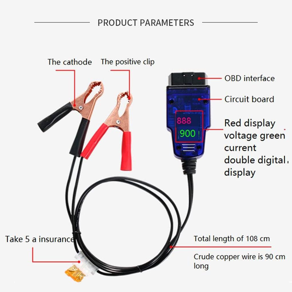 Multifunctional Emergency Power Supply Battery Clip - Safety And Reliable Easy To Overcurrent ECU Memory Saver