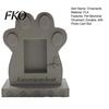3D Butterfly Pattern Ornament Tombstone Dog Memorial Stone, with Built-in Photo Card Slot, And Pet Memory Display Frame Paw Design,