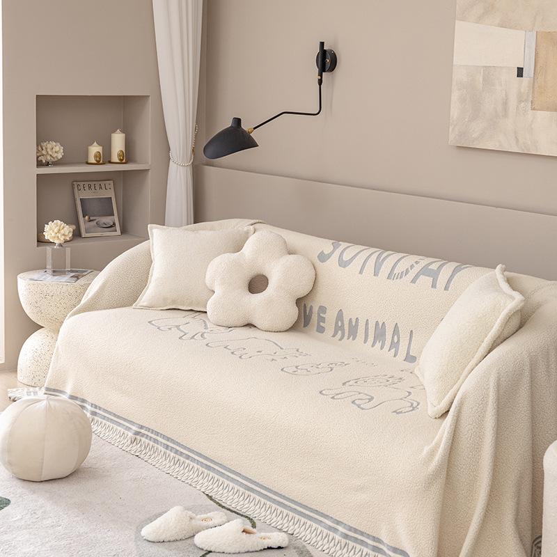Anti-cat Scratching Sofa Towel Ins Style Sofa Cover Cloth Full Cover Bag Four Seasons Universal Sofa Blanket Double-sided Sofa Cover