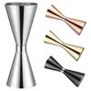 45ml/60ml (1.5oz/2oz) Jigger Cup, Cocktail Measuring Cup, Stainless Steel, Milliliter (ml) and Ounce (oz) Measuring Cup with Graduations