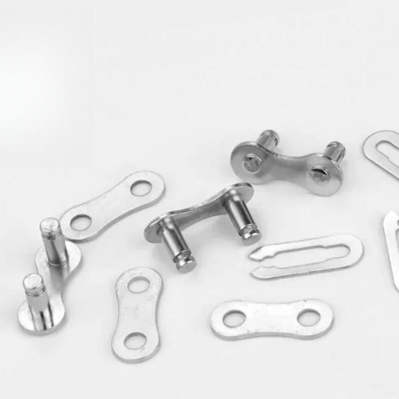 6 пар велосипедных быстроразъемных соединений и отсоединений для 6/7/8/9/10/11/12-скоростной цепи, многоразовые, из углеродистой стали, недостающее звено, серебряный соединитель