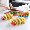 1/6pc Mexican Roll Rack Taco Holder Tortilla Pancake Stand Holder Creative Wave Shape Tray Holder Taco Cake Rack Kitchen Gadgets