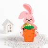 10Pcs Cute Bunny Rabbit Carrot Paper Cookie Candy Box Gift Packing Boxes For Kids Birthday Baby Shower Happy Easter Party Decor