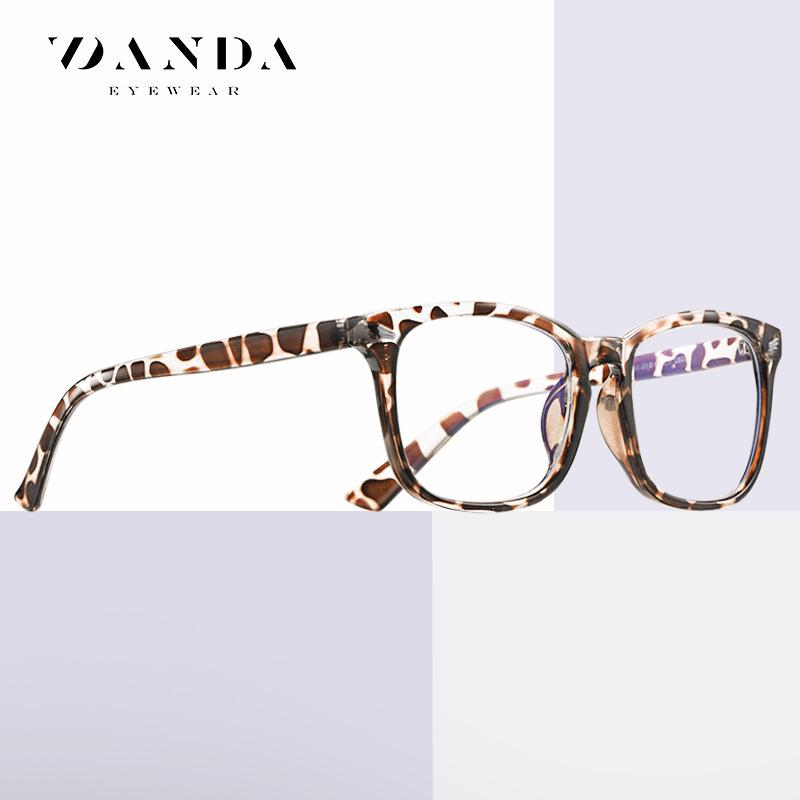 Popular8082Anti-blue light glasses for women, for computer and mobile phone use, anti-fatigue glasses, non-prescription flat lenses
