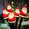 Solar Pathway Light Outdoor Waterproof Candy Ground Light Garden Landscape Christmas Holiday Decoration Santa Claus Lawn Lamp
