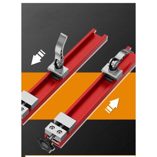 Botocoo Circular Saw Guide Rail, Adjustable Cutting Machine Base Guide, Electric Circular Saw Milling Positioning Clamp, Circular Saw Guide Rail Quick