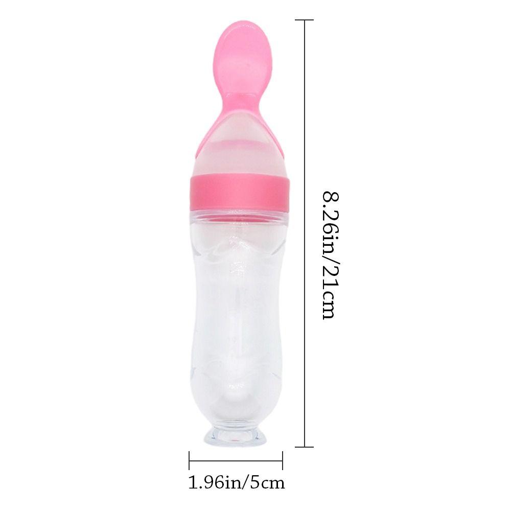 Squeezing Supplement Feeder With Spoon Baby Tableware Useful Milk Bottle Kids
