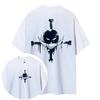 Japanese Anime ONE PIECE Luffy Sauron Peripheral Printed Cotton T-shirt Summer Men's and Women's Tops Short Sleeves Ins