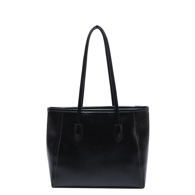 Винтажная текстура, портативная сумка-тоут, женская, 2025, новая, повседневная, большой вместимости, на плечо, премиальная, универсальная, сумка под мышкой, тренд