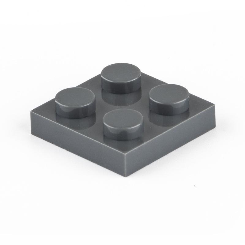 Нетоксичные 80 шт./лот Строительные блоки Moc Пластины Тонкие Фигурки Кирпичики 2x2 Точки Образовательные Творческие Размер Совместим с 3022 Классическая Детская Игрушка