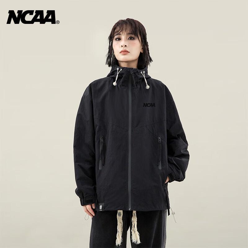 Куртка на молнии с капюшоном в американском ретро-стиле NCAA