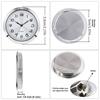 55mm Metal Watch Head Roman/Arabic Numerals Designed Watch Dial Bulit-in PC21 Movement for Glass Crystal Craft Clock