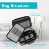 Combination Lock Storage Bag Odor Proof Storage Case Container with Removable Compartments Large Capacity for Home Travel Office