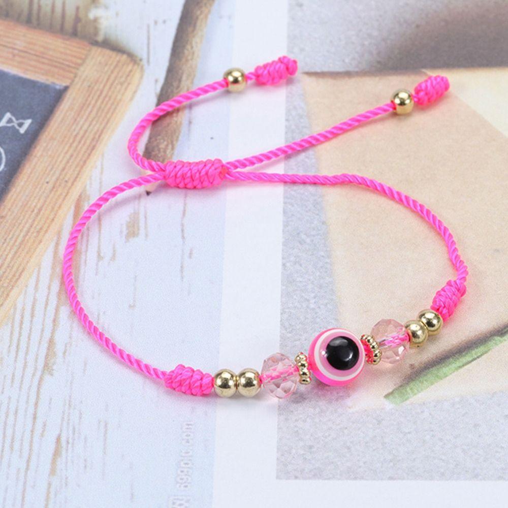 Ручная работа, плетеная веревка для мальчиков и девочек, браслет в виде глаза демона, корейский браслет, парная веревка для рук