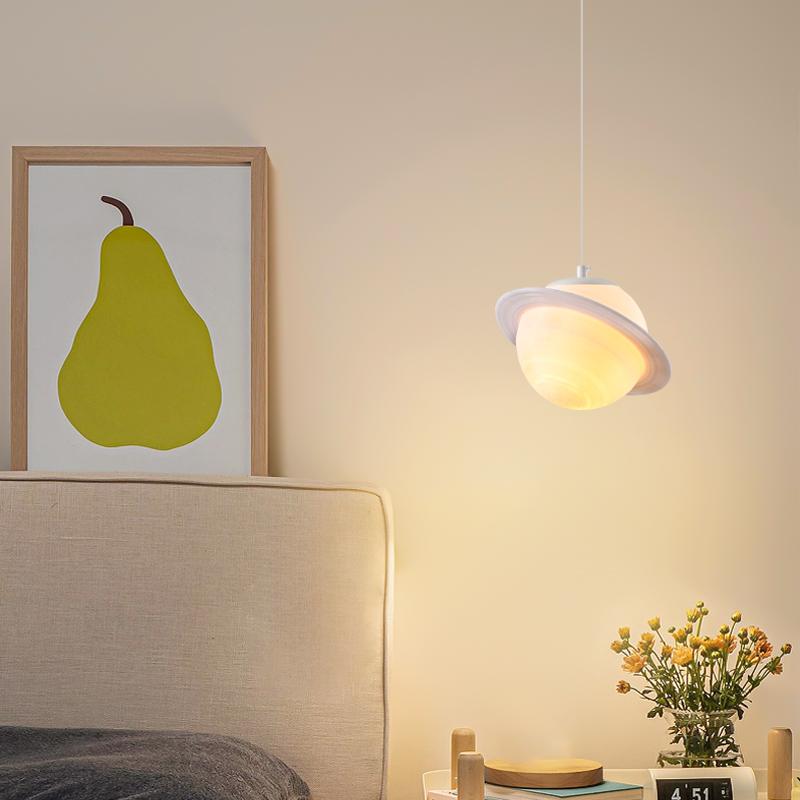 Светодиодные подвесные светильники Nordic Planet для детей, мальчиков, девочек, детских комнат, креативные круглые люстры, декоративное внутреннее освещение