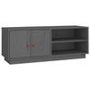 VidaXL TV Cabinet Grey 105x34x40 Cm Solid Pine Wood 818222