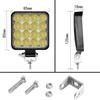 4x 48W work light -Aeobey – lampe de travail 48w 16 Led pour voiture 4x4 tout terrain SUV ATV tracteur bateau camions pelle 12V 24V