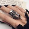 European and American Punk Style Long Ring Rock Skull Ring
