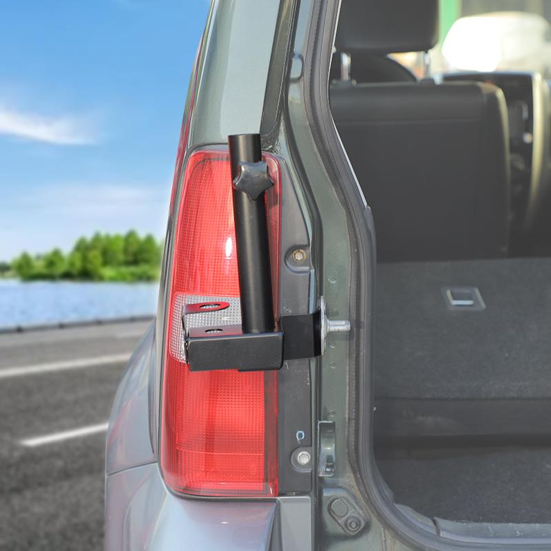 Tailgate Flagpole Antenna Bracket Stand  Fit For Suzuki Jimny 2007-2017 Metal Car Accessories Black