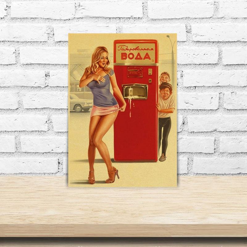 Soviet Union Propaganda Vintage Poster Aesthetic Kraft Paper USSR CCCP Prints Room Decoration Accessories Home Decor Pictures