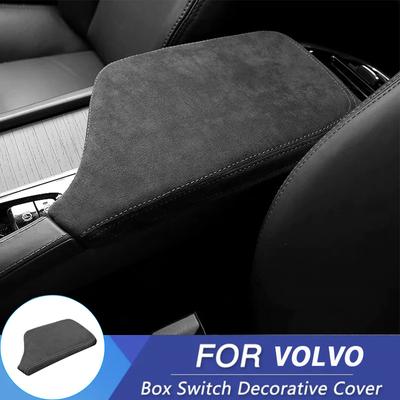 Для Volvo XC60 крышка подлокотника S90 XC90 S60 V60 V90 замшевая накладка на крышку подлокотника декорация аксессуары для интерьера автомобиля