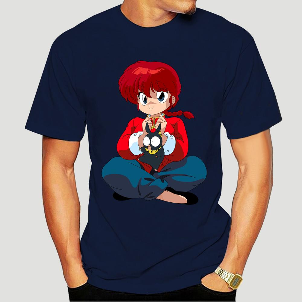 Аниме Ranma NibunnoIchi Футболка с коротким рукавом Мужские футболки Оверсайз Топы Уличная мода Харадзюку