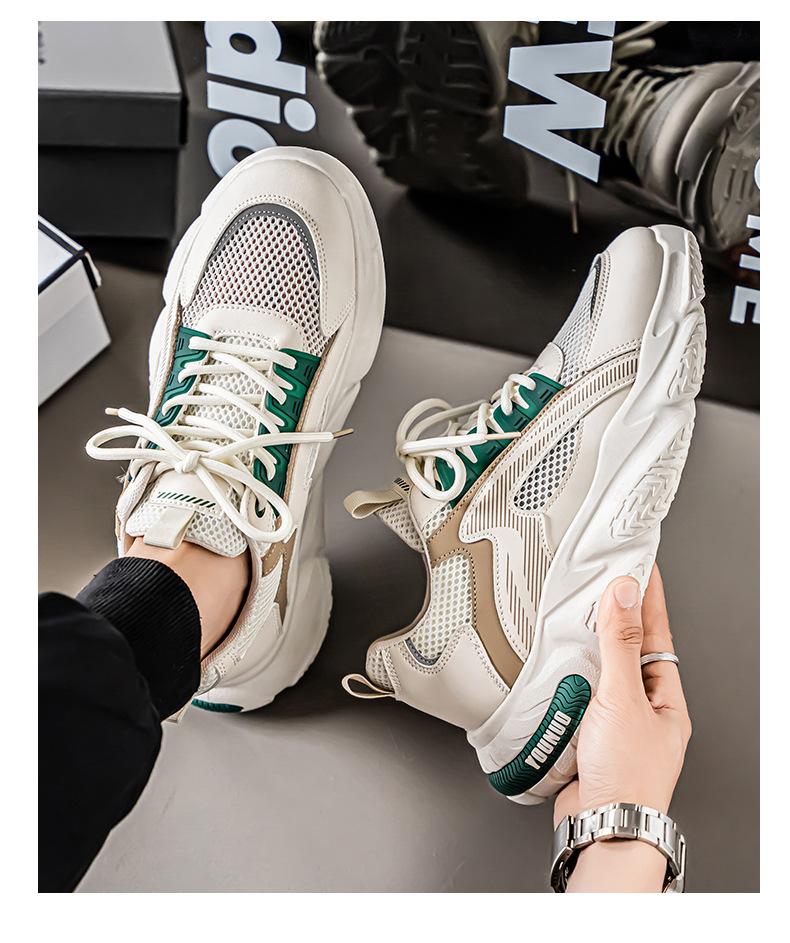 Новая мужская обувь Повседневная спортивная обувь на платформе Весна Лето Дышащие массивные кроссовки Уличные крутые кроссовки