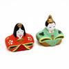 Osaka Choseido Компактные мини-куклы Хина для Праздника кукол Hana Miyabi Черная подставка-дисплей - - Керамика,