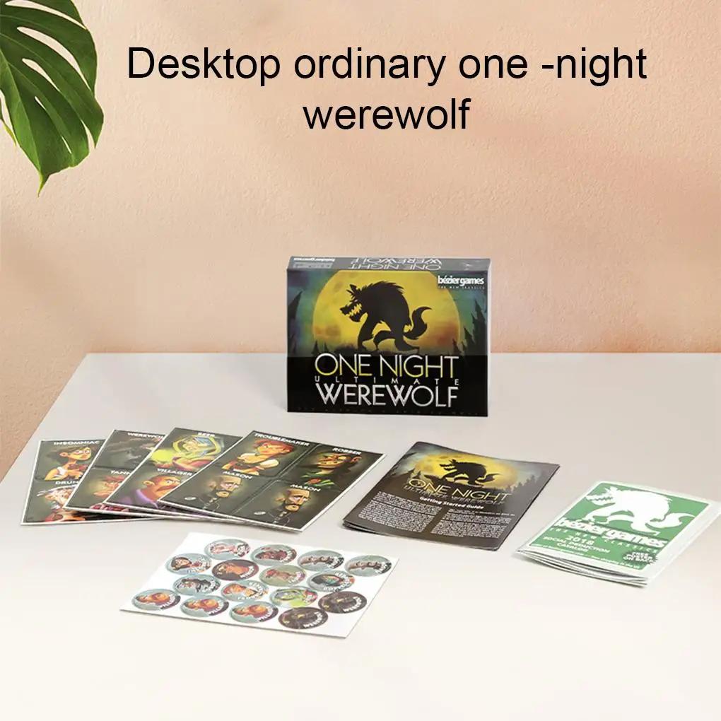 Настольные игры Игра «Одна ночь: Ultimate Werewolf» Карточная игра «Рассвет» Вампир Пришелец Дополнительные роли Вечеринка Домашние игральные карты Бумажная игральная карта