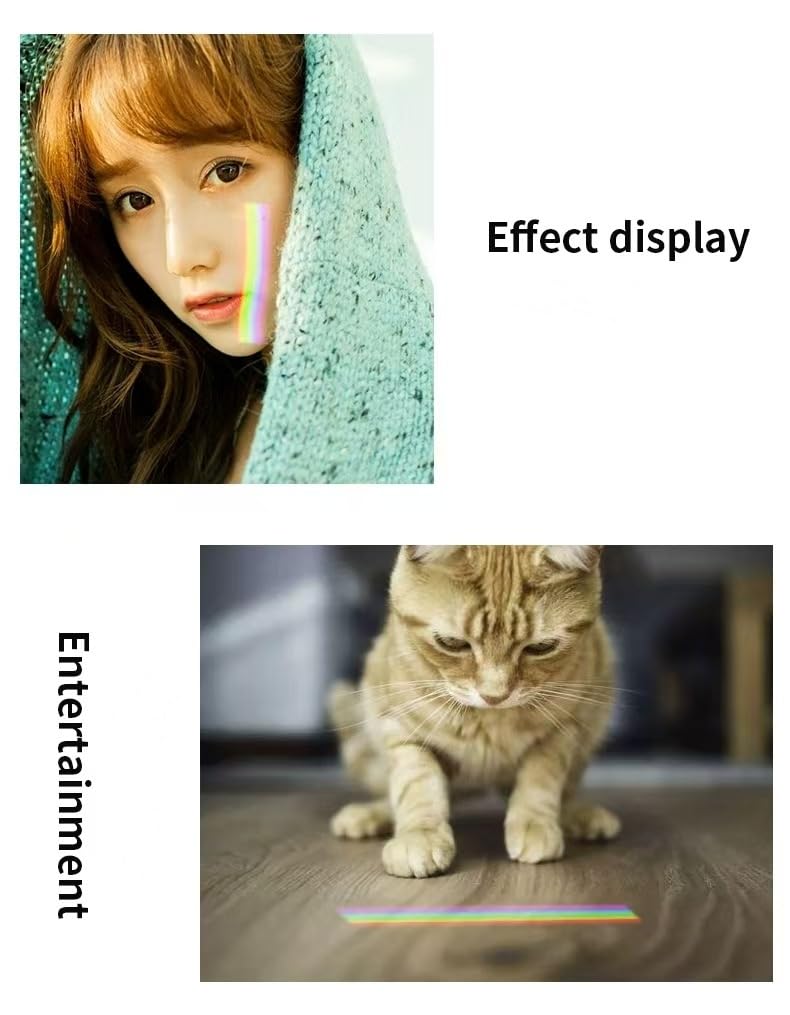 Seimeinoki Треугольная призма Фотография Оптическая стеклянная призма K9 Хрустальный материал Прозрачная призма Создание радуги Эффект радуги Для фотографии Свет