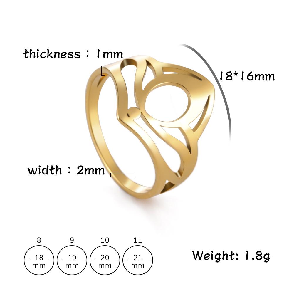Catholic Hat Rings for Women Stainless Steel Gold Catholicism Religious Rings Birthday Jewelry Gifts