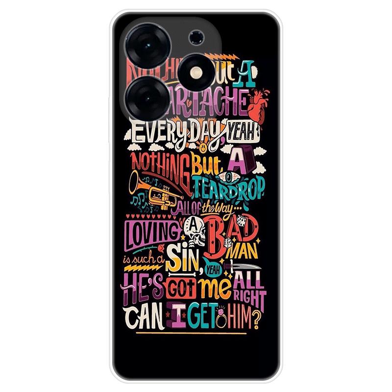 Для Tecno Spark 10 Pro Spark10 чехол Мягкая силиконовая задняя крышка модный чехол для телефона с мультяшным рисунком