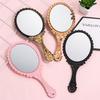 1PC Vintage Oval-Shape HandHeld Mirror Women Girls Standing Makeup Dresser Mirror Vanity Mirror Makeup Supplies