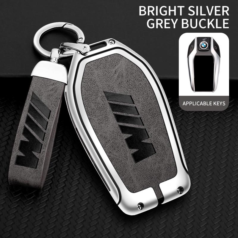 HINB3 M Emblem Car Key Case Cover Shell for BMW LED Display G30 G12 G11 G32 G31 5 7 Series I8 I12 G01 X3 X4 G02 G05 X5 G07 X7 Keychain