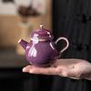 Цзюнь печь пурпурно-золотой чайник грушевидный горшок бытовой высококлассный большой емкости чайная чашка чайник с пузырьками керамический одинарный горшок печь-измененная кристаллическая глазурь