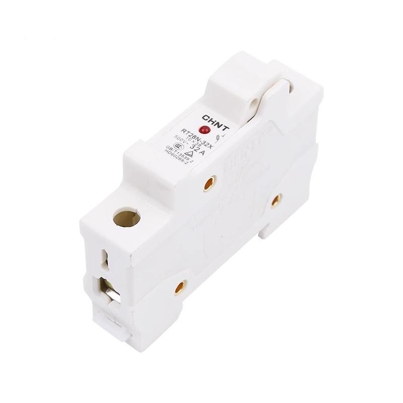 10PCS/1SET/ Fuse RT28N-32X 63X 1P 2P 3P with lamp fuse base rail type RT18 melt core