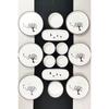 Black Birds 14 Piece Breakfast Set For 6 Persons - Presentation Plate