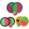 Kids Toss Catch Ball Game with 2 Paddles 1 Ball Indoor Outdoor Backyard Toddlers Boys Girls Parent-children Interactive Sticky Ball Throwing Catcher