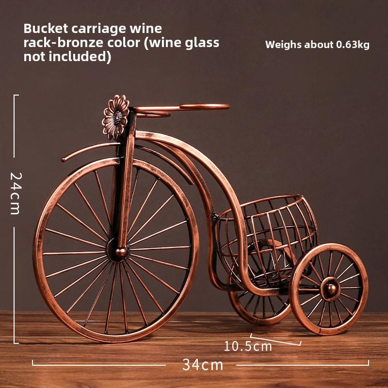 Кованое железо Подставка для красного вина Украшение Винный шкаф Украшение Европейский Креативный Диагональный Простой Подставка для бутылок красного вина Домашнее украшение Украшение