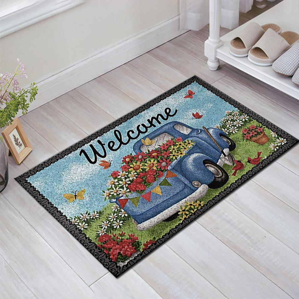 Fresh Home Can Be Cut Pvc Door Mat Non-Slip Spinneret Floor Mat Plastic Dust Carpet Diy