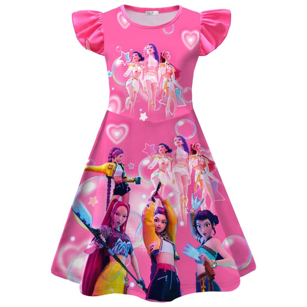 Девичья ночная сорочка с рукавами-крылышками, Девичьи платья из молочного шелка