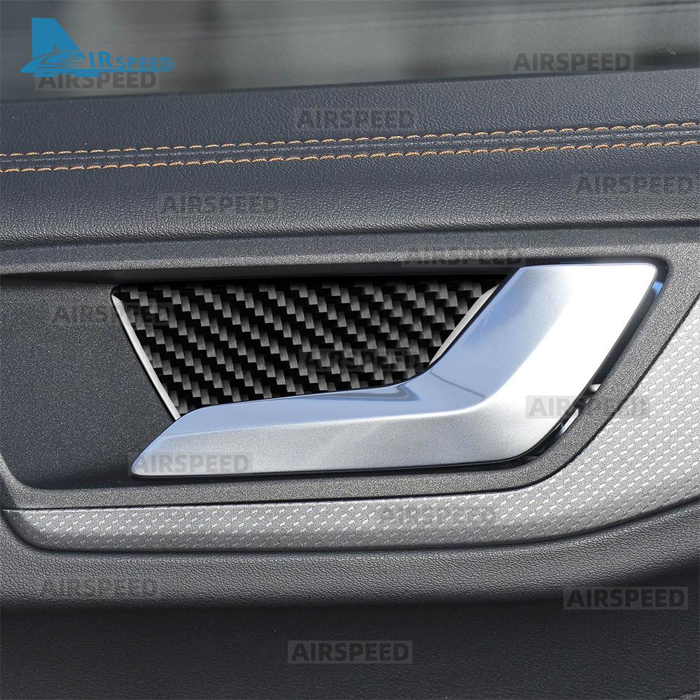 Real Soft Carbon Fiber Sticker For Ford Focus MK4/Focus ST 2019 2020 2021 2022 2023 2024 2025 LHD Car Door Inner Bowl Frame
