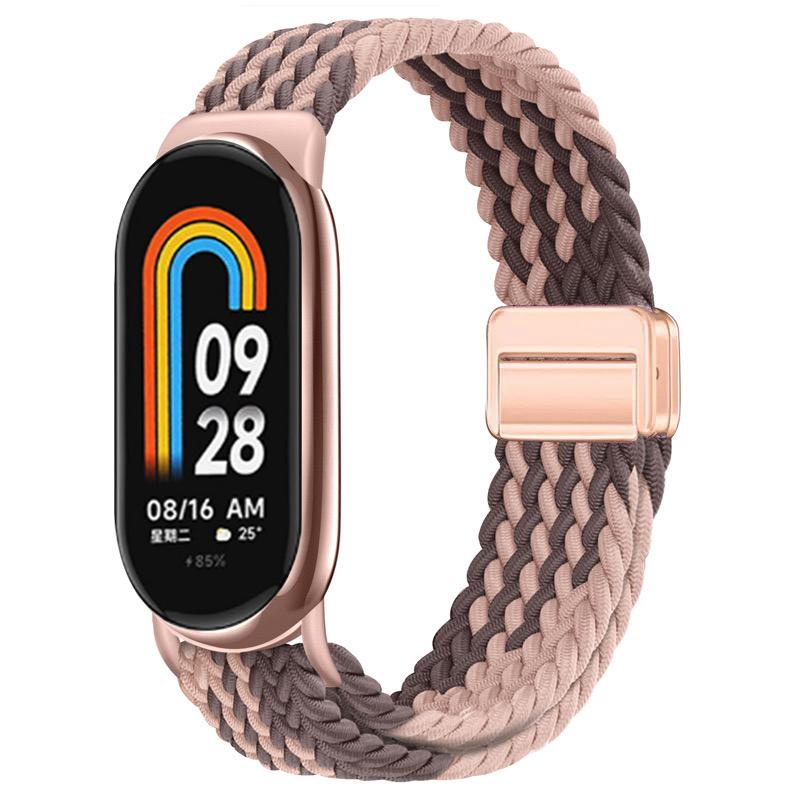 Для Xiaomi Mi Band 10 ремешок Аксессуары дышащий нейлон Магнитный плетеный Браслет ремень pulseira correas для Xiaomi Mi band 9 8